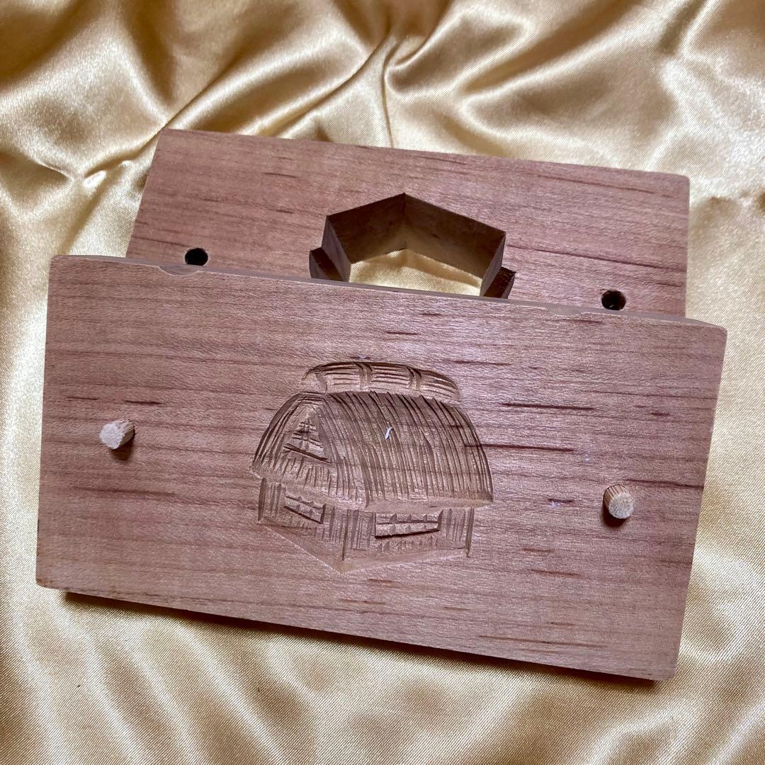 和菓子型 木製 セット　干菓子　生菓子