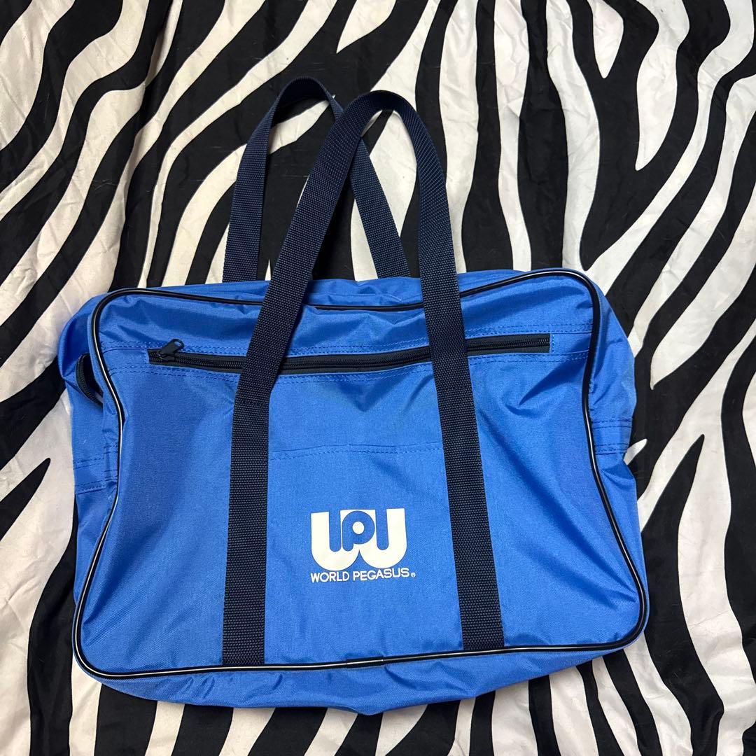 ワールドペガサス　スクールバック　ワッペスクバ 旧ワッペ　青