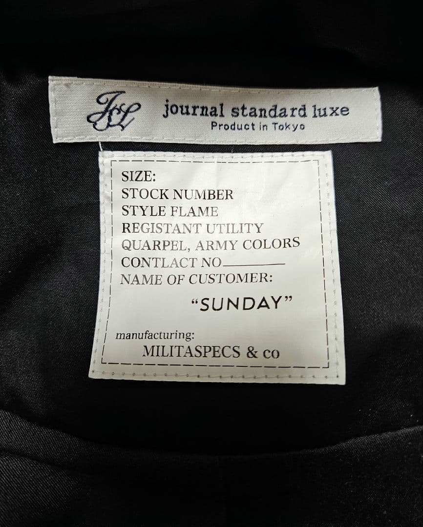 ジャケット・アウター journal standard luxe SUNDAY M-65