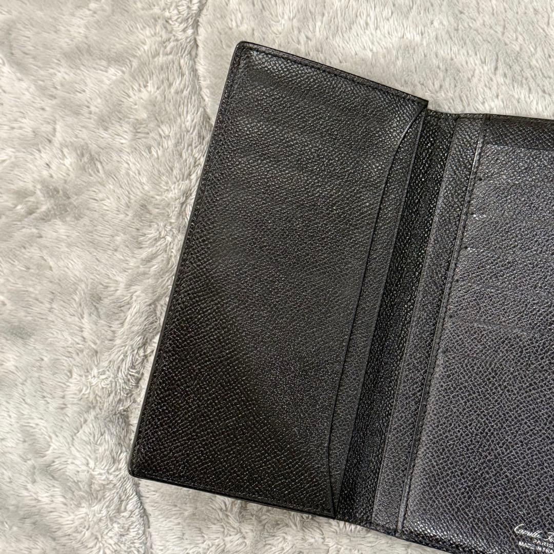 ⭐️極美品⭐️　カミーユフォルネ　長財布　旧ロゴ　二つ折り財布　レザー　黒