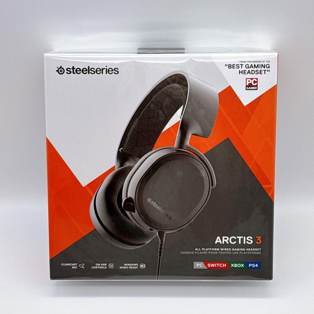 【新品】SteelSeries Arctis 3 61503 ブラック