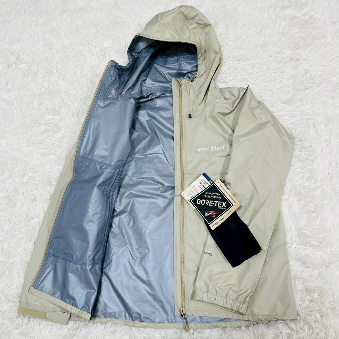 モンベル　レイントレッカージャケットWomen's　XL タグ付きアイボリー現行