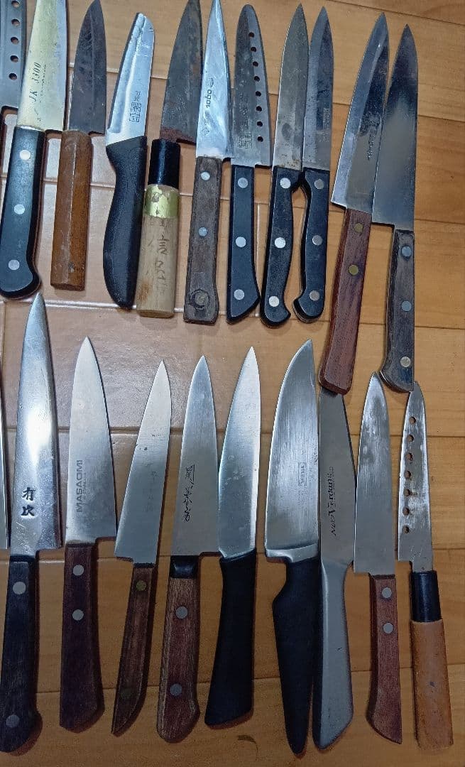 ペティナイフ 50本まとめ売り 有次特製 杉本 銀座 菊秀 正広 他 ジャンク