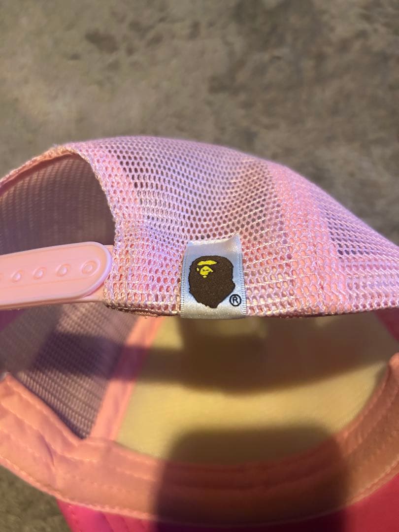 Bape ピンク メッシュキャップ