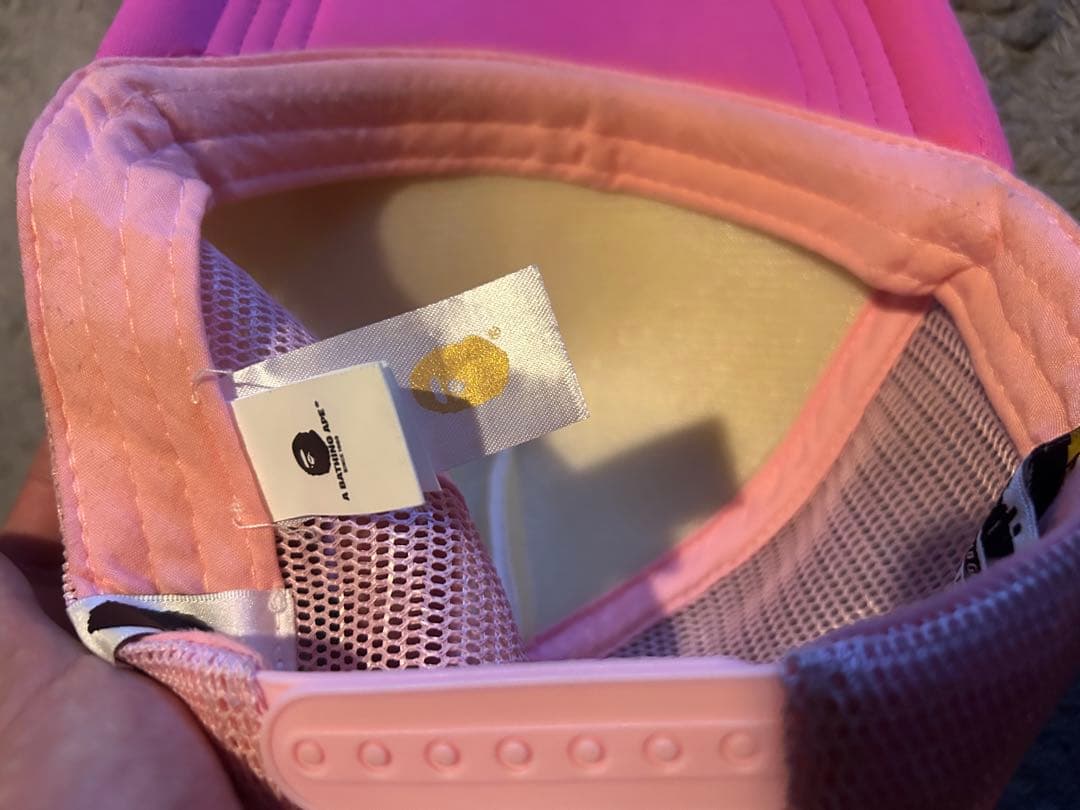 Bape ピンク メッシュキャップ