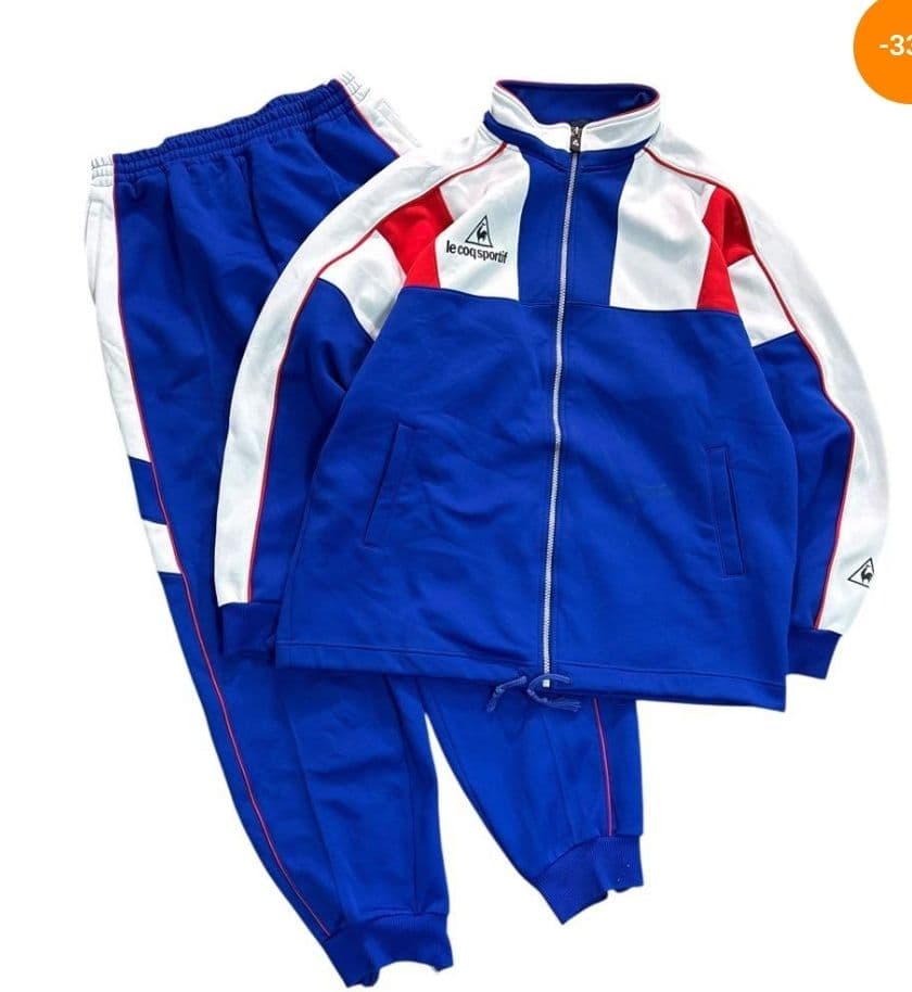 ☆未使用☆le coq　sport　QS-5519 ブルー ジャージジャケットO