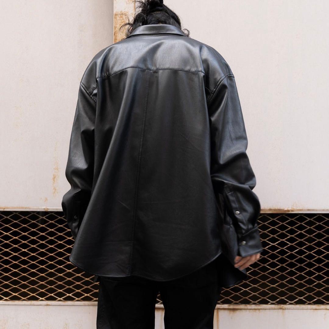 美品✨PRY シュウト オーバーサイズシャツジャケット ブラック 1