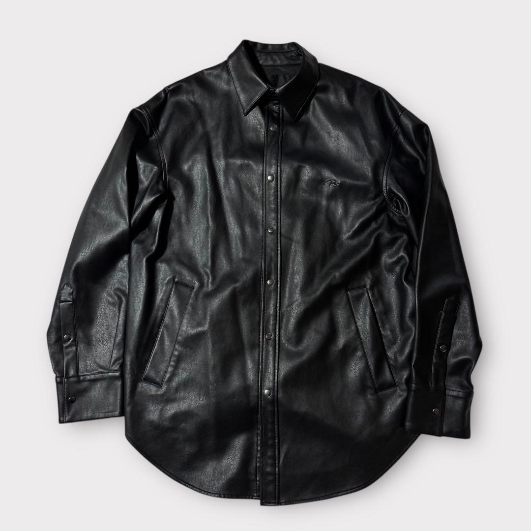 美品✨PRY シュウト オーバーサイズシャツジャケット ブラック 1