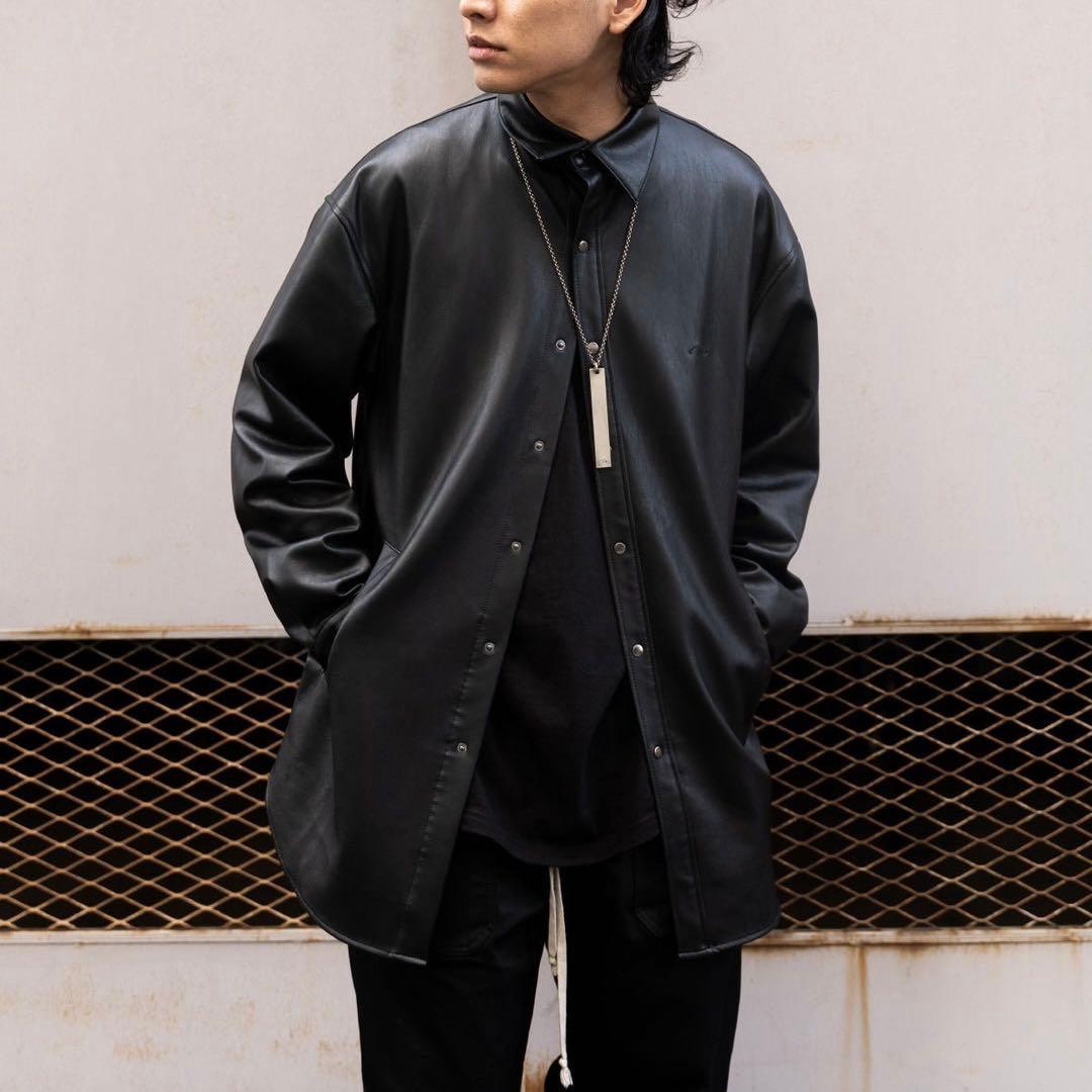 美品✨PRY シュウト オーバーサイズシャツジャケット ブラック 1