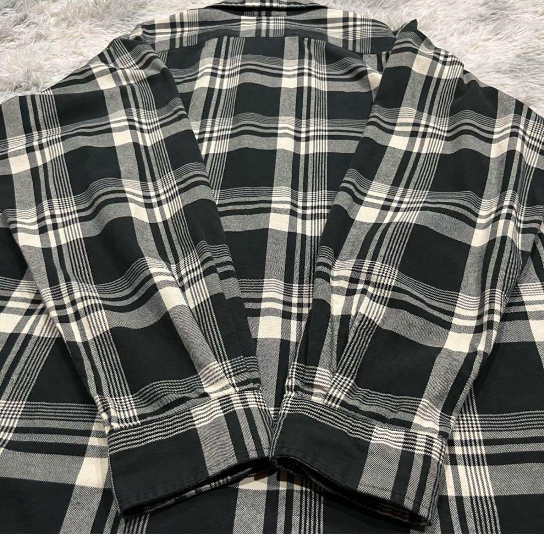 希少 90s ラルフローレン vintagecamp ネルシャツ オープンカラー