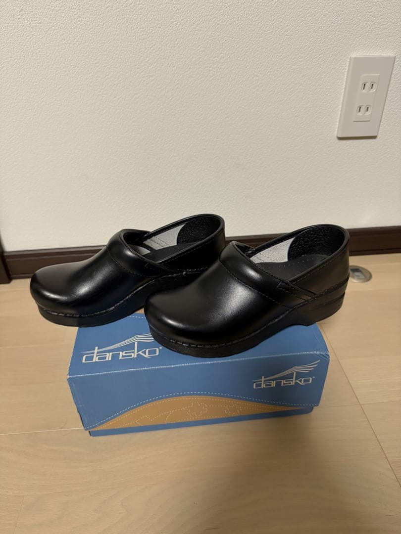 ダンスコ　DANSKO レザー本革　スリッポンシューズ　黒　36