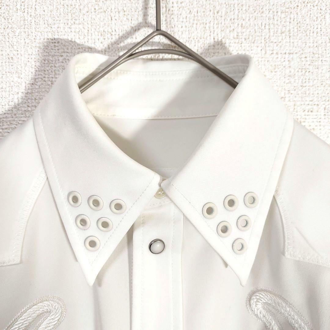 美品 TOGA PULLA トーガプルラ ウエスタン 刺繍 フリンジ 長袖シャツ