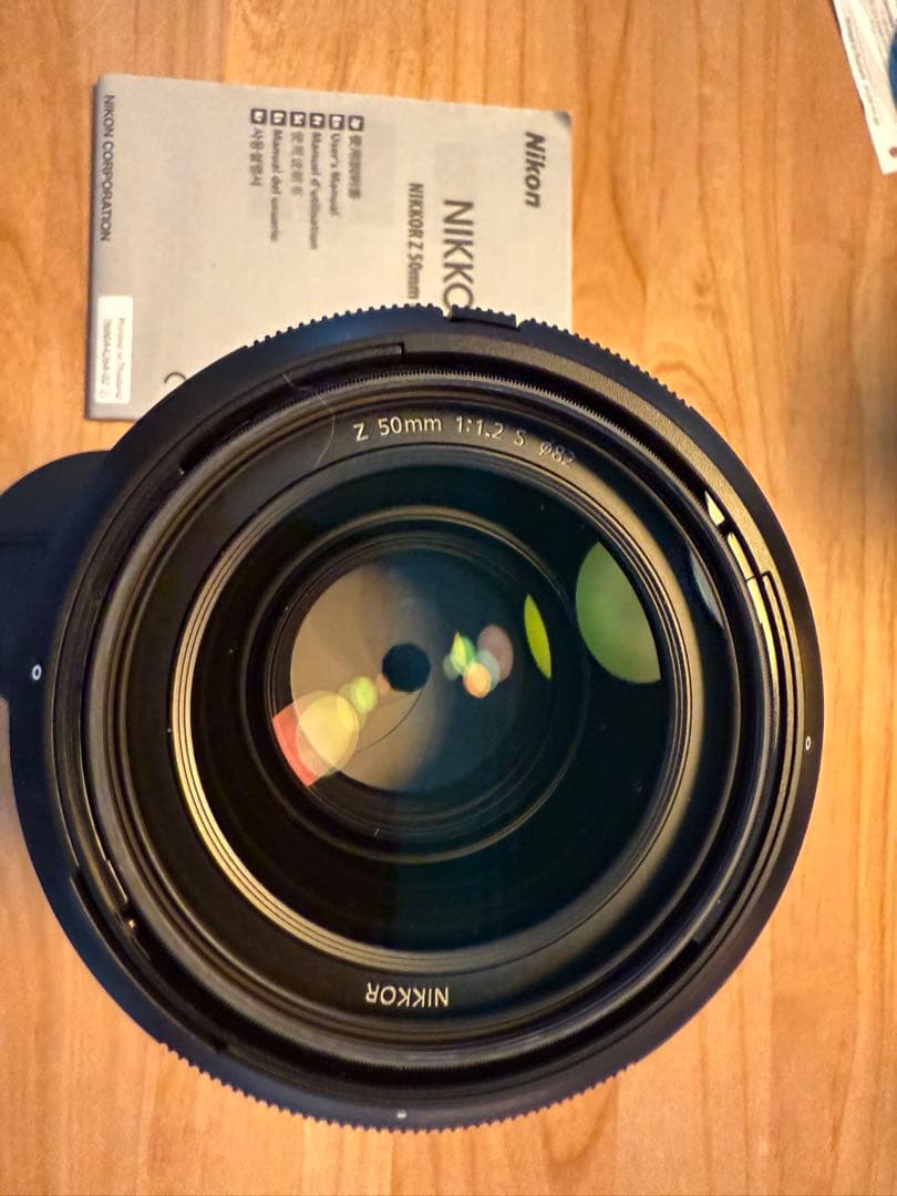 NIKKOR Z 50mm f/1.2 S レンズ 本体　数回試写のみ