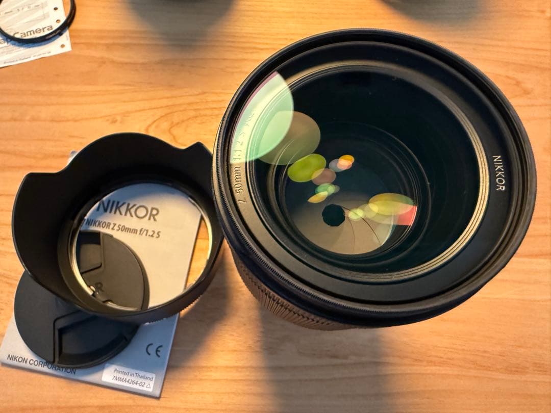 NIKKOR Z 50mm f/1.2 S レンズ 本体　数回試写のみ