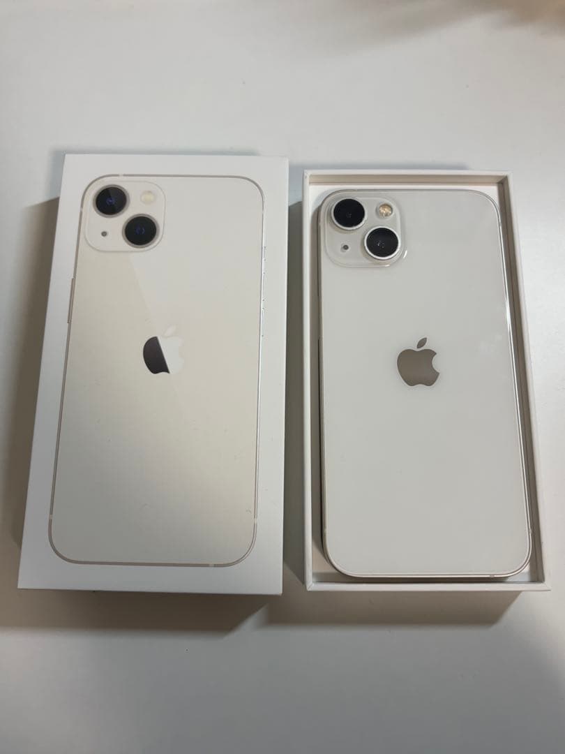 むぎお　iPhone13 128GB 本体 箱付き スターライト