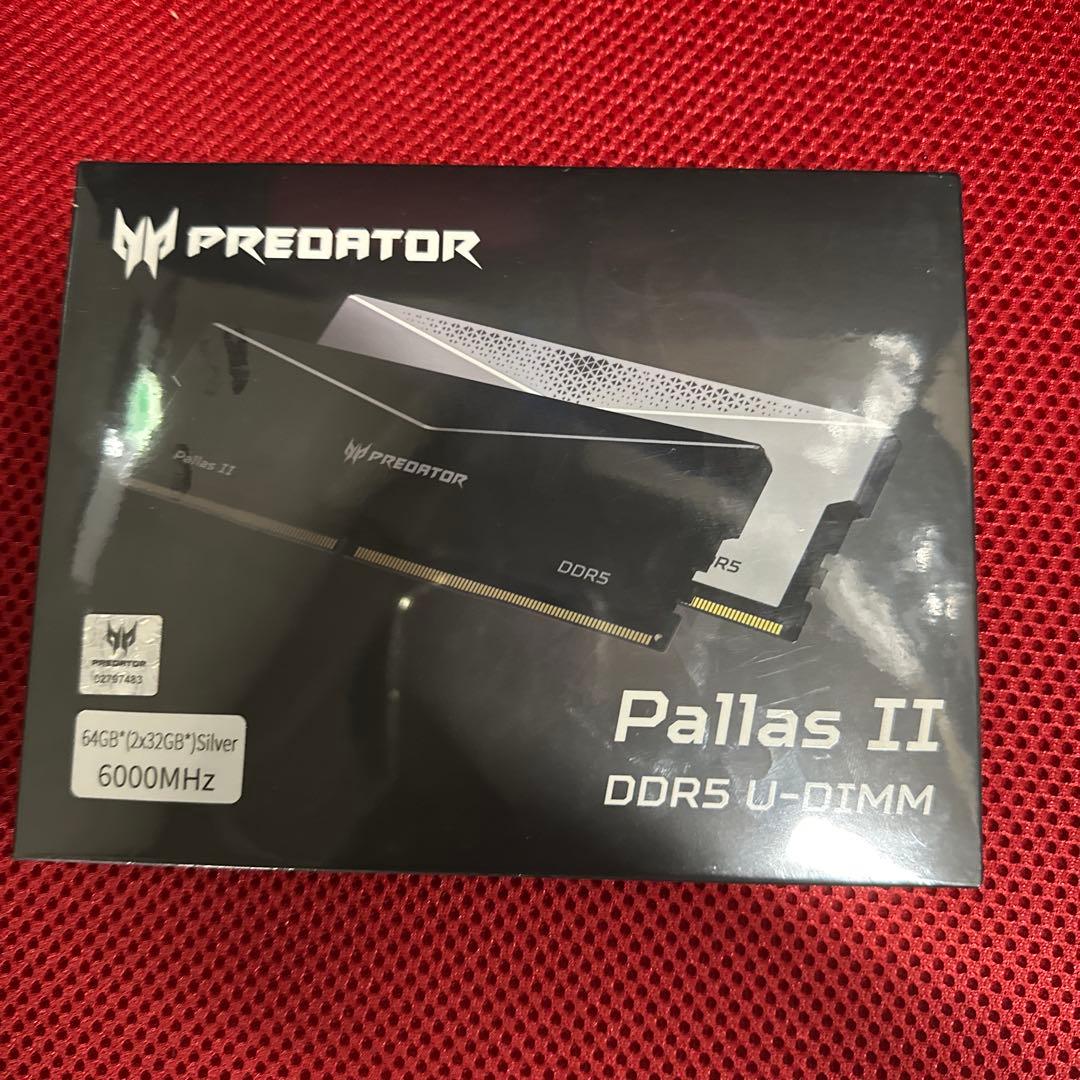未開封 Predator Pallas II DDR5 6000MHz 64GB