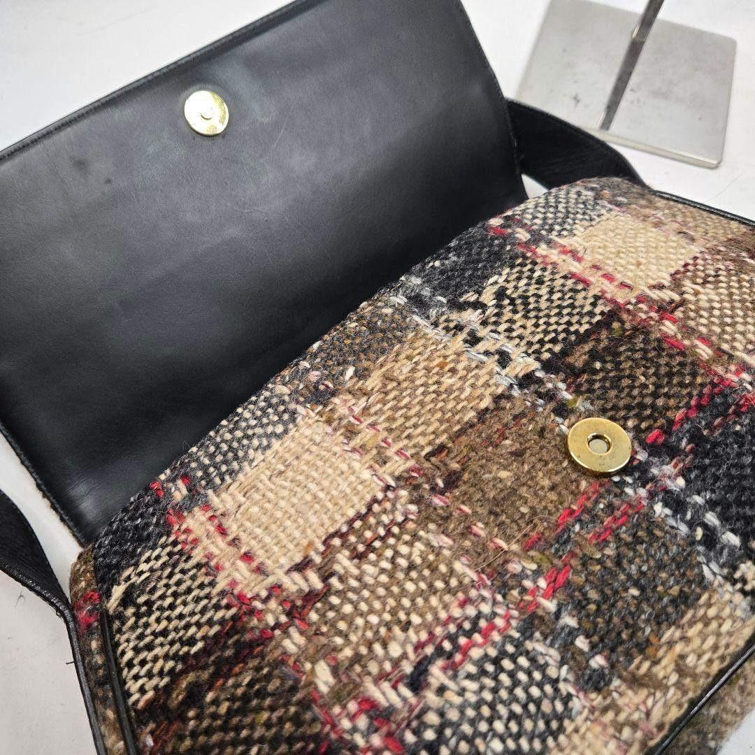 激レア美品 BURBERRY ツイード ノバチェック ショルダーバッグ