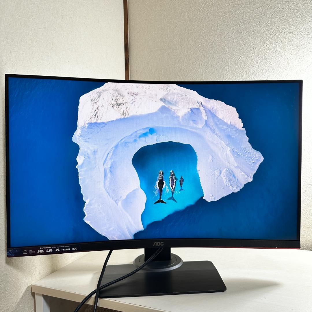 AOC 240Hz対応 31.5インチ ゲーミングモニター