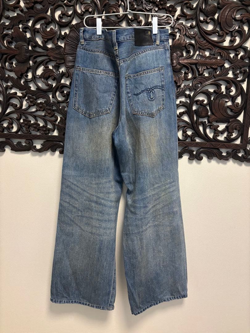 アパルトモン R13 DAMON PLEATED WIDE LEG DENIM