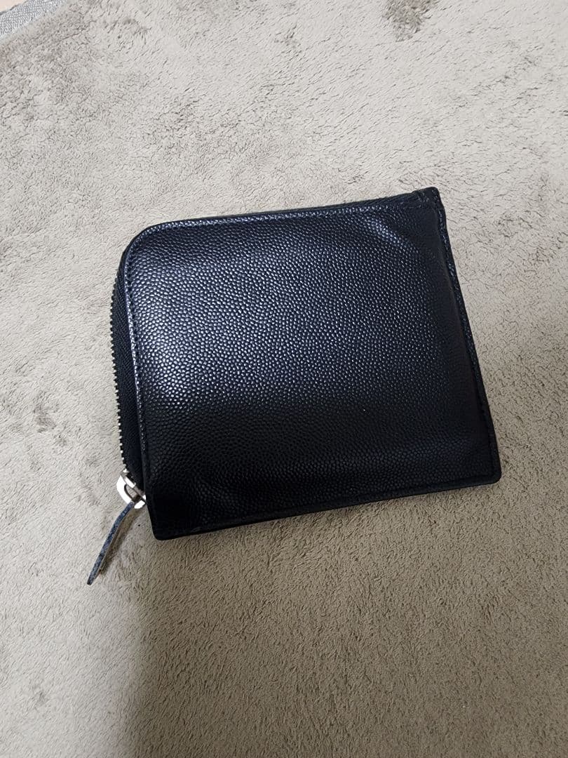 SAINT LAURENT L字ファスナー コンパクトウォレット 黒