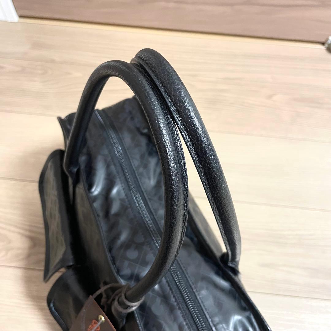 未使用タグ付/ゲラルディーニ　ミニボストン　ハンドバッグ　ソフティ　現行　黒