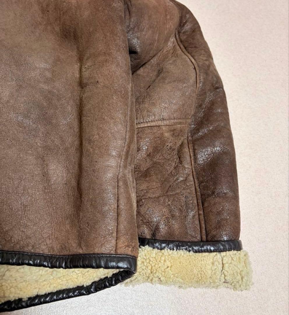 OUR PRIDE シープスキン リアルムートン B-3 レザージャケット 短丈