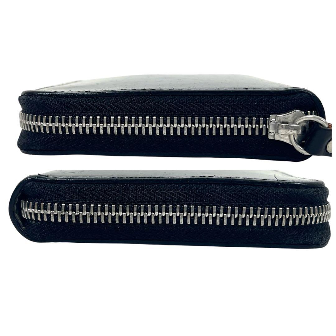 ポーター　長財布　ラウンドファスナー　フィルム　フォイル　オールレザー　ブラック