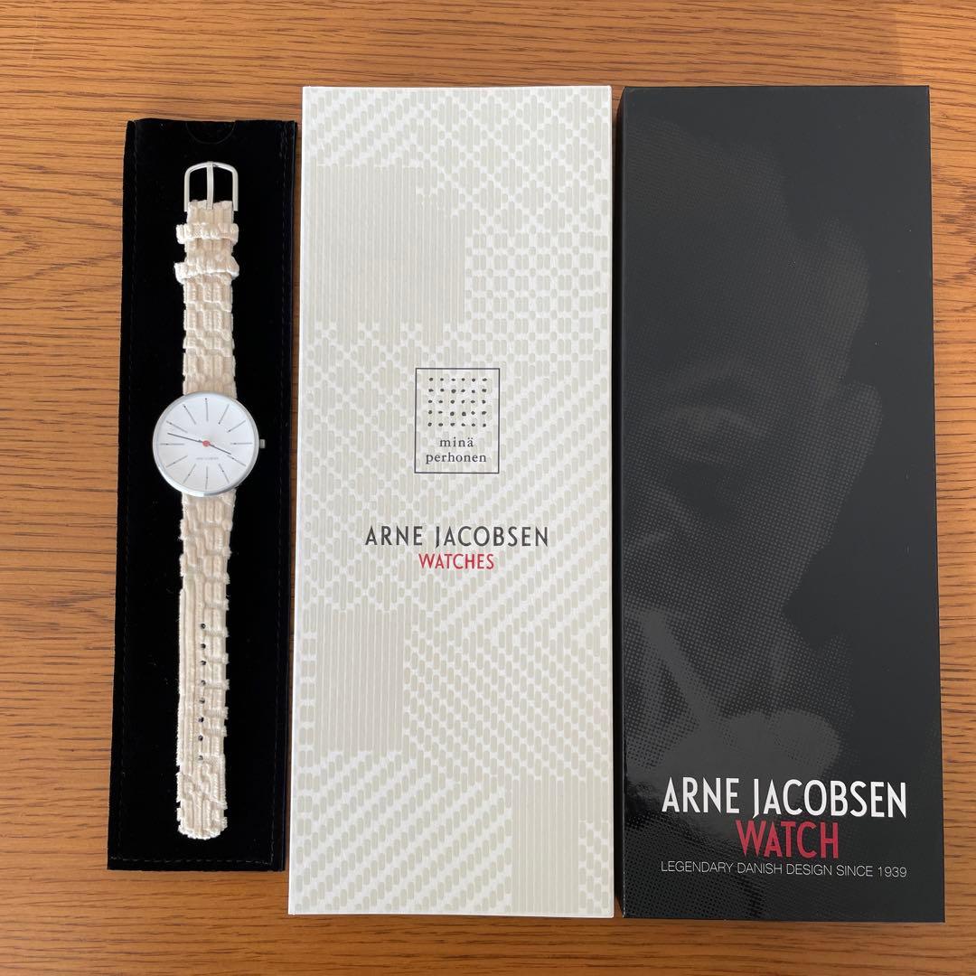 未使用アルネヤコブセン 〈ミナ ペルホネン〉 BANKERS WATCH 腕時計