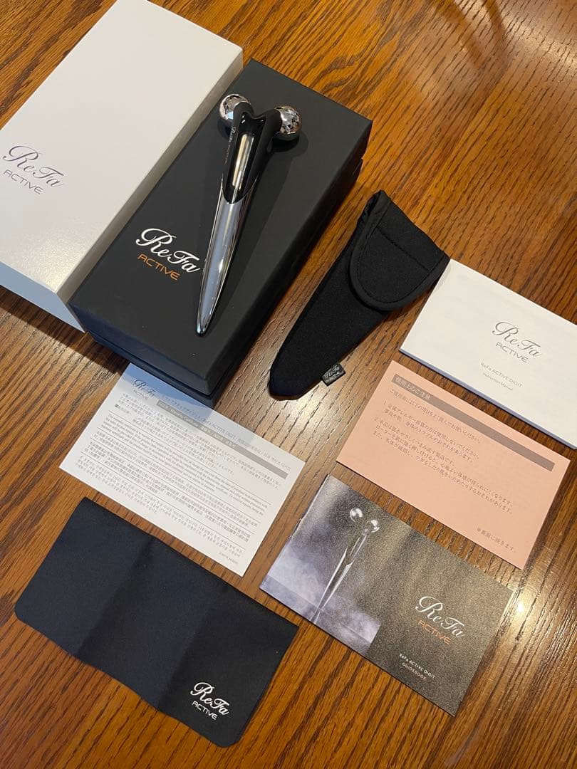 ReFa ACTIVE 美顔器 シルバー ブラック　ローラー