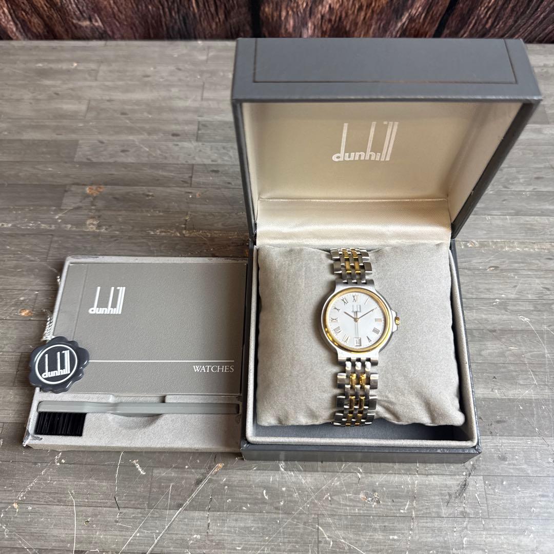DUNHILL ダンヒル エリート YG×SS クオーツ メンズ 腕時計