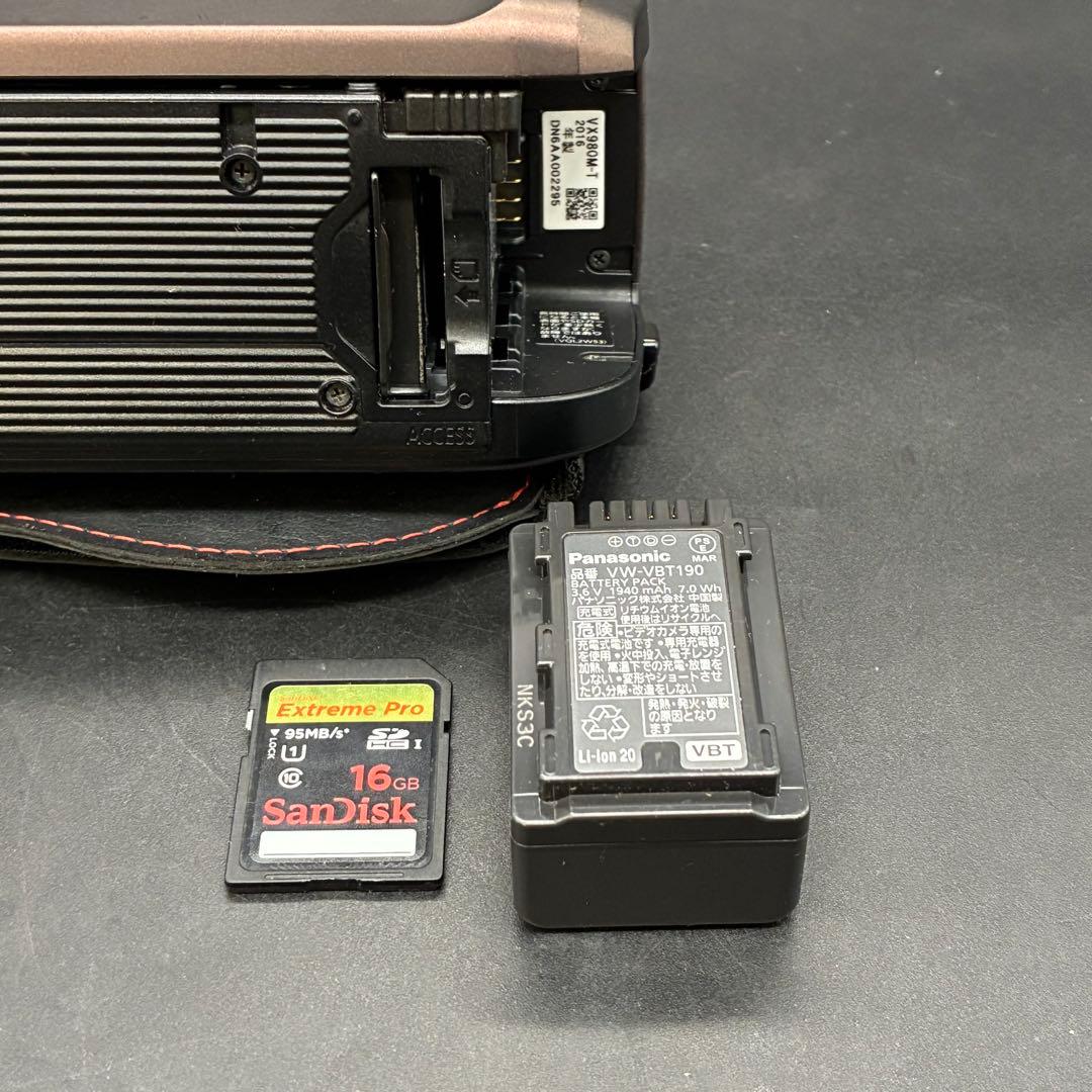 【動作OK】Panasonic HC-VX980M 4Kビデオカメラ 2016年