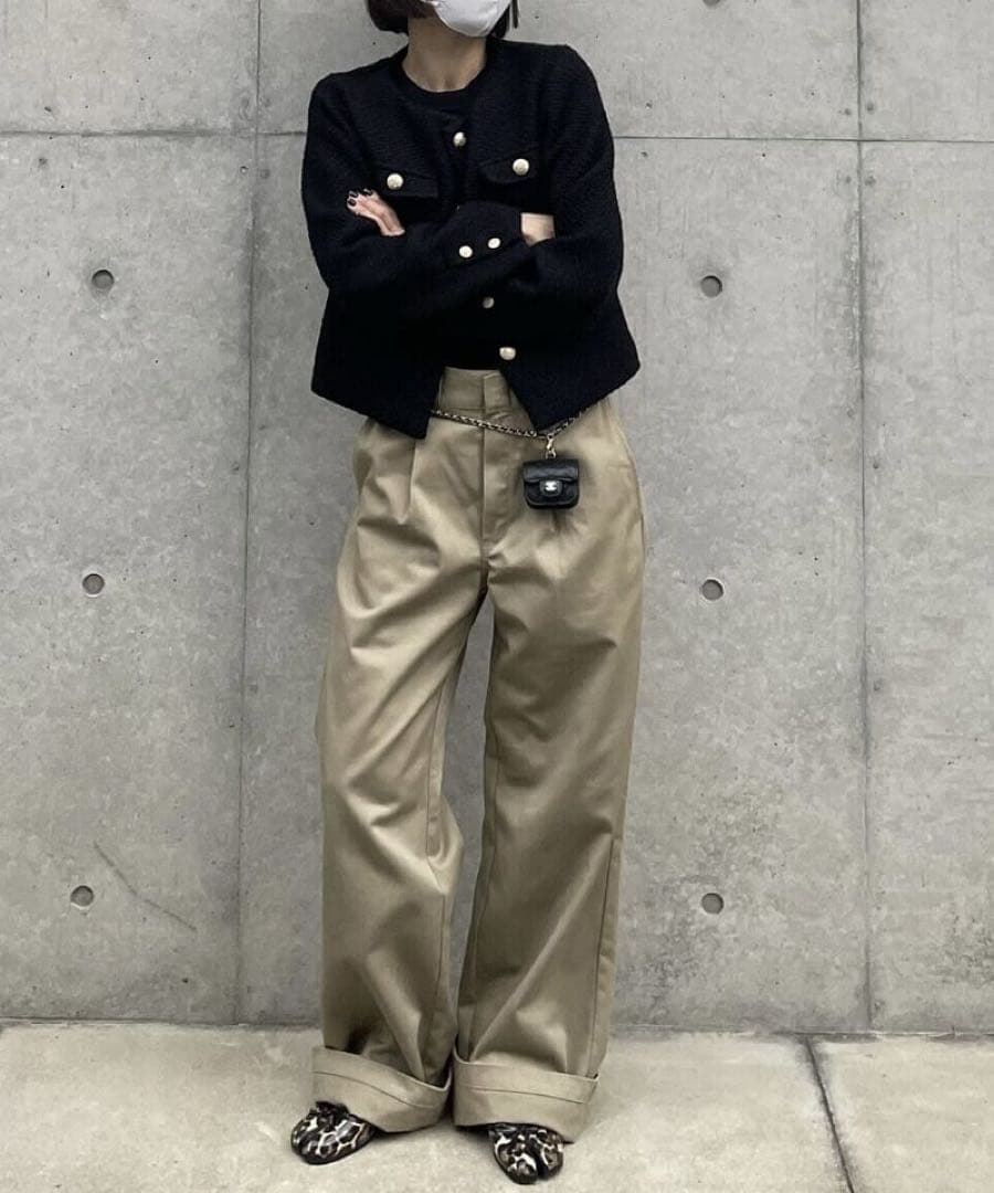 ok.soon dickies ワイド チノ パンツ