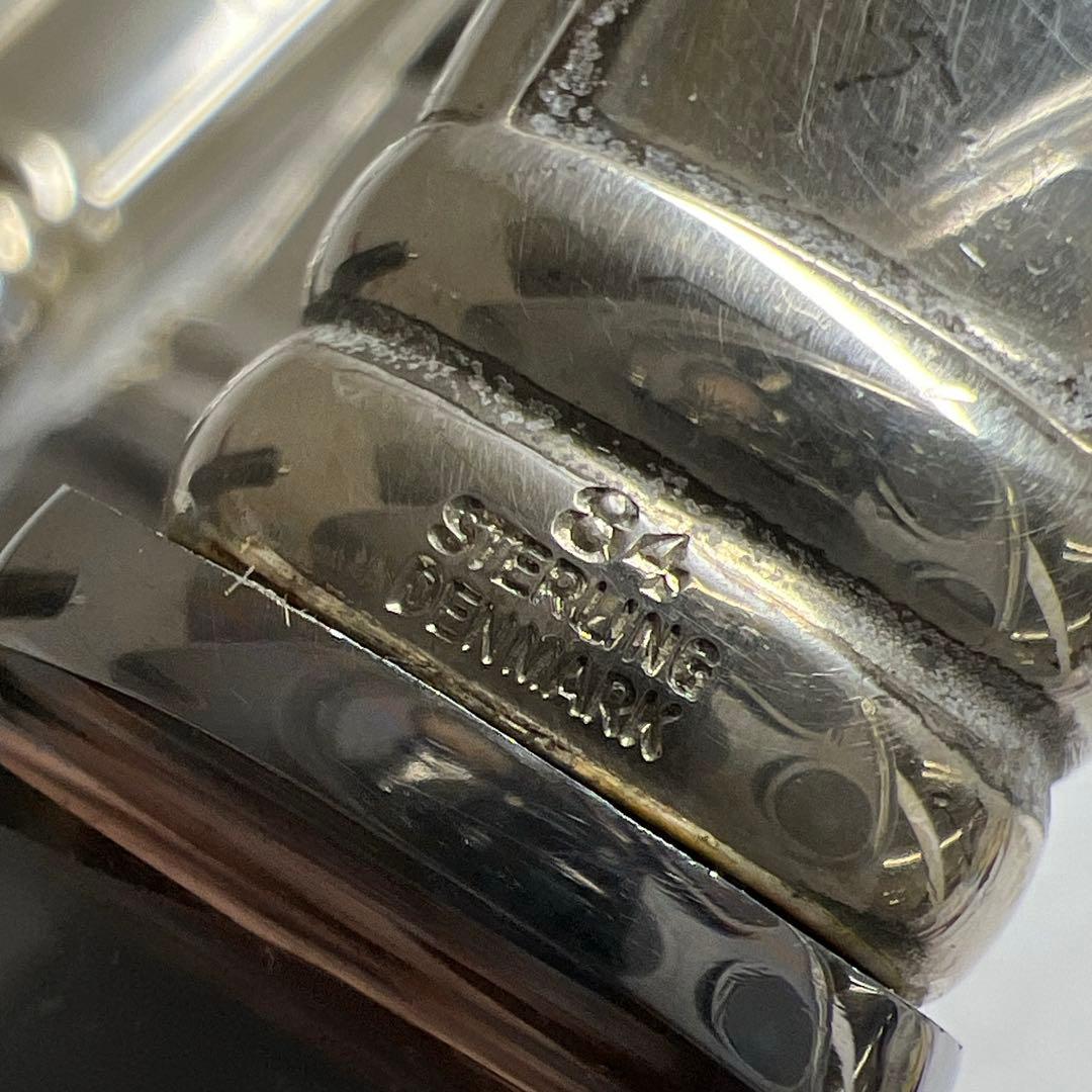 ジョージジェンセン最高級ブロッサムディナーナイフ4本　共袋327g 約19.5㎝