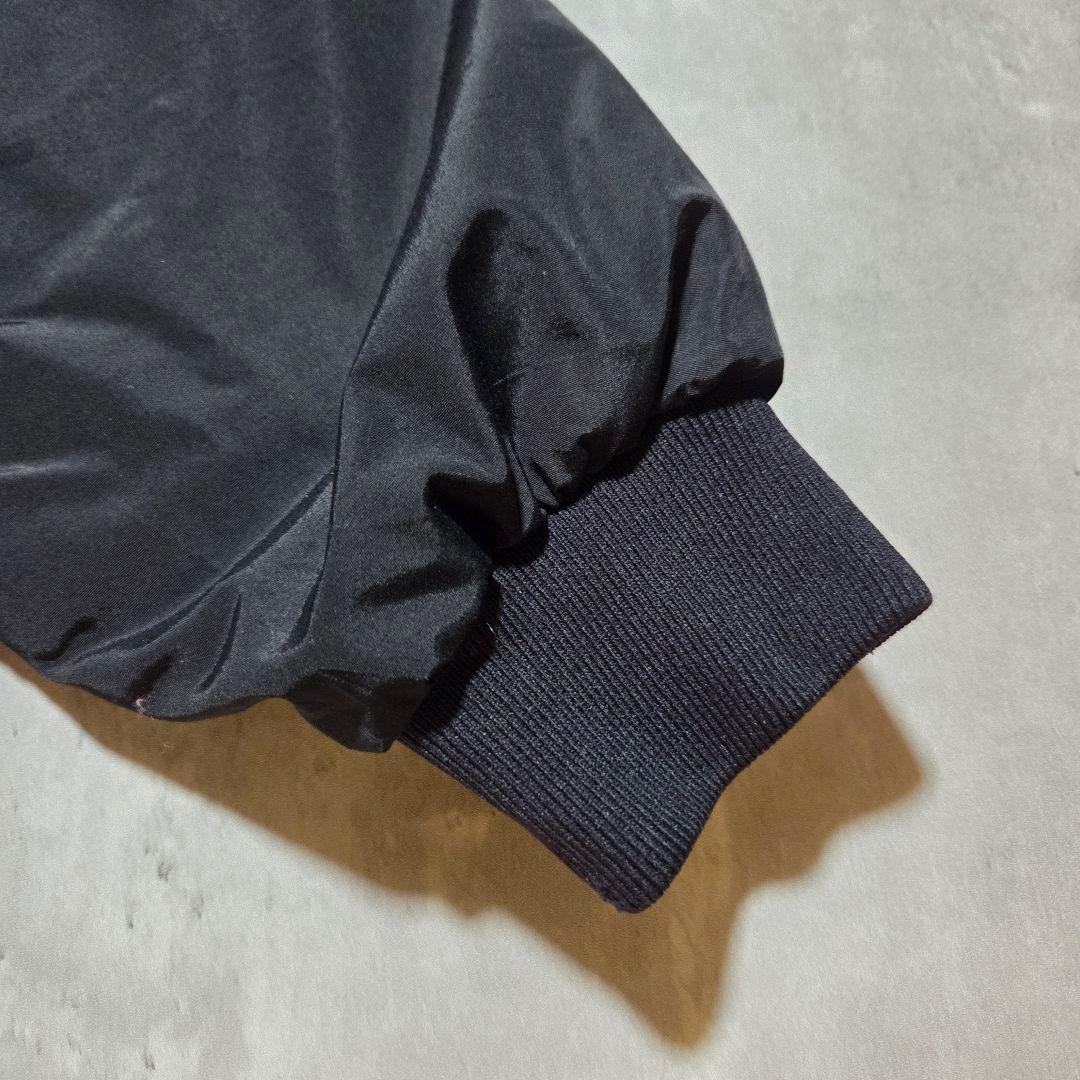 古着90sHollowayブラックウォームアップジャケット星条旗USA黒Army