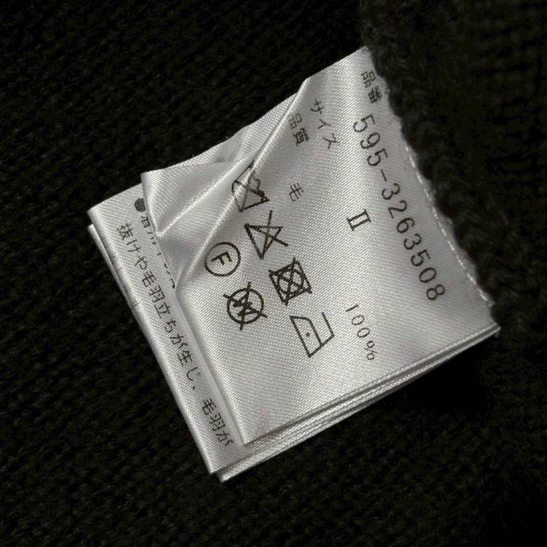 【美品】23AW PURE WOOL ニットプルオーバー 黒
