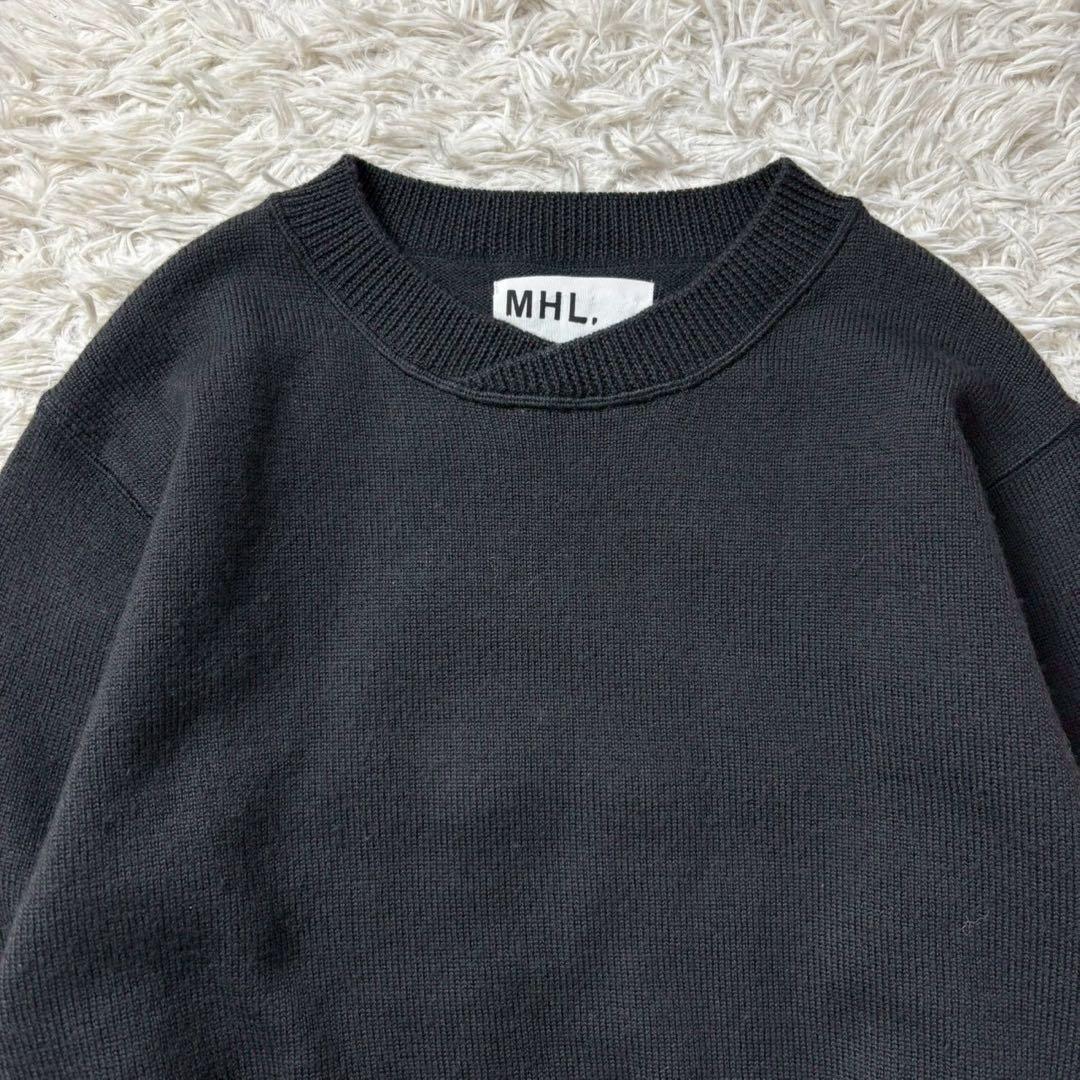 【美品】23AW PURE WOOL ニットプルオーバー 黒