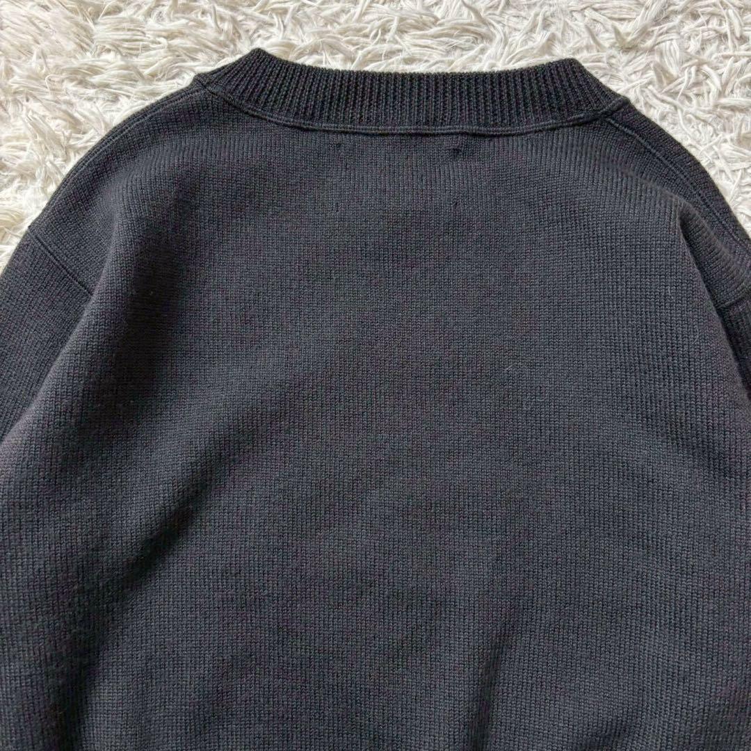 【美品】23AW PURE WOOL ニットプルオーバー 黒