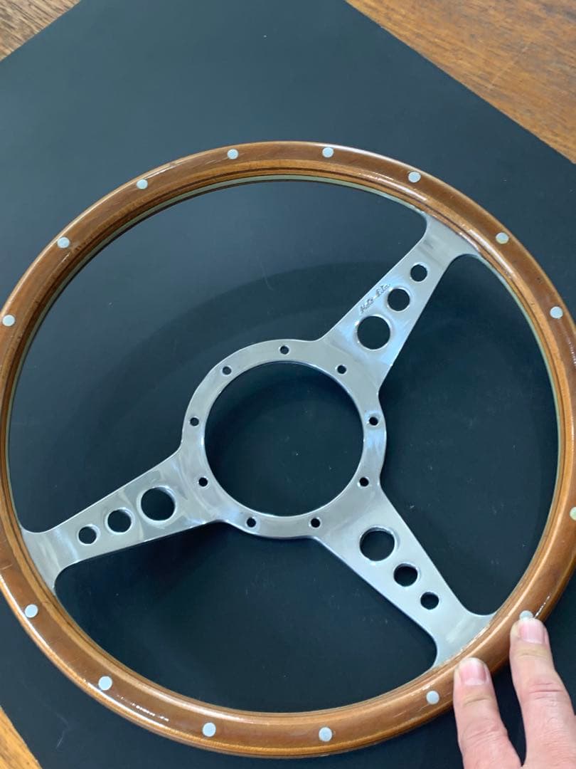 モトリタ　ウッドステアリング33φ クラシックミニ　英国車　旧車