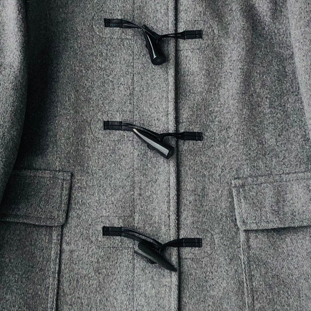 美品 アナイ メルトンダッフルコート 現行 ロング フォックスファー グレー S