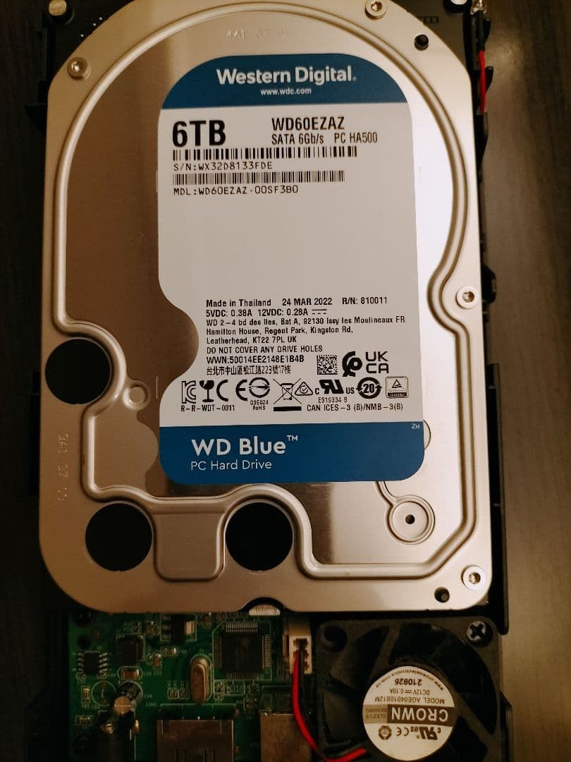 外付けハードディスク・ドライブ Western Digital WD Blue 6TB HDD