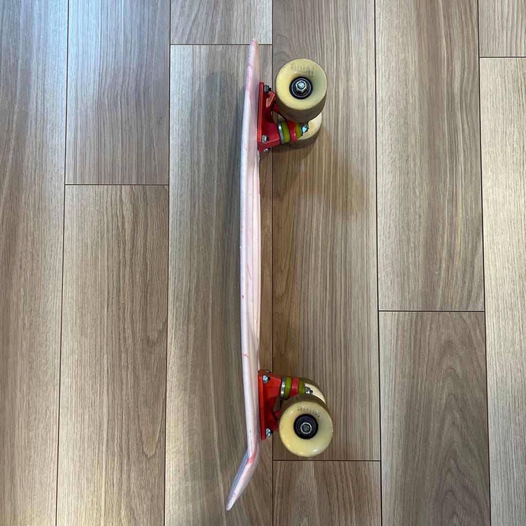 Penny スケートボード ピンク&レッドマーブル