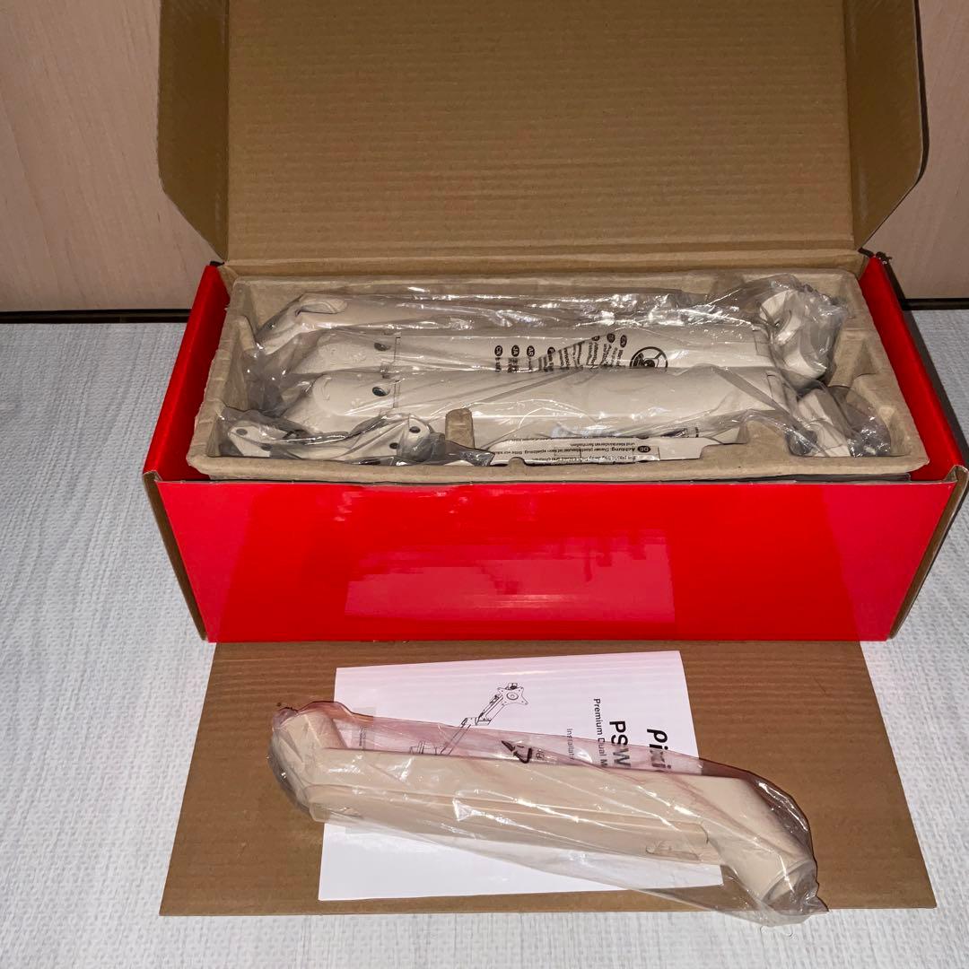 Pixio PS1D Waveデュアルモニターアームベージュ【使用2週間・美品】