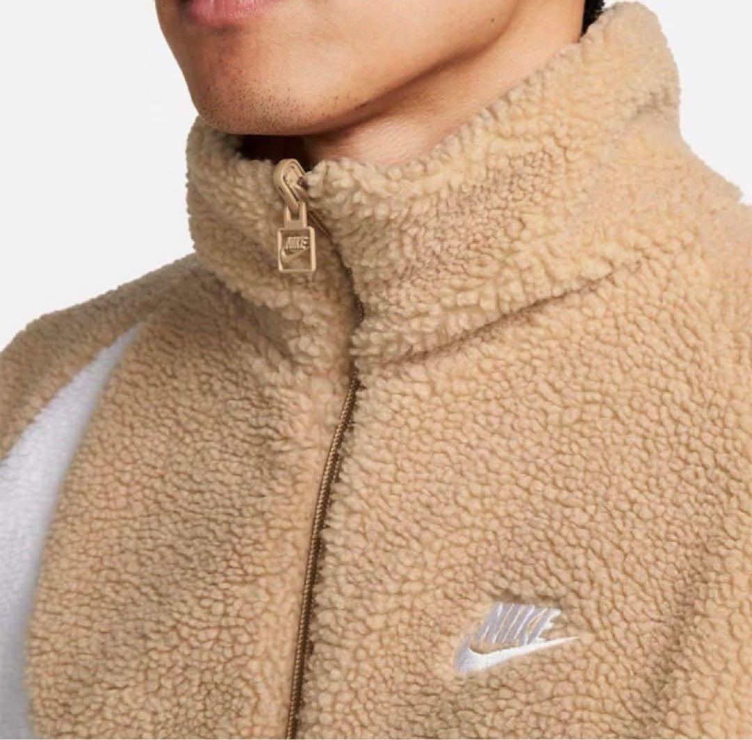 新品★ナイキボアジャケット ナイキブルゾン リバーシブル スウッシュ★XL