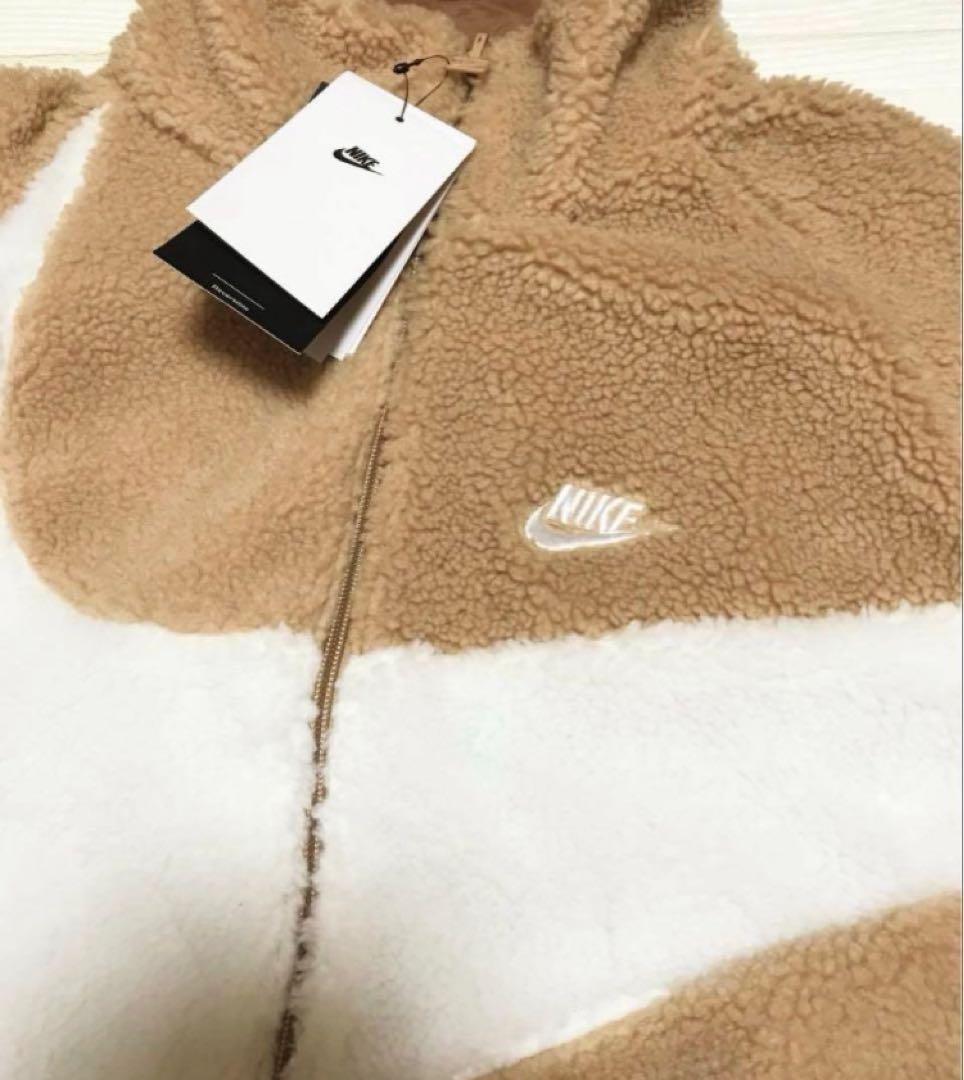 新品★ナイキボアジャケット ナイキブルゾン リバーシブル スウッシュ★XL