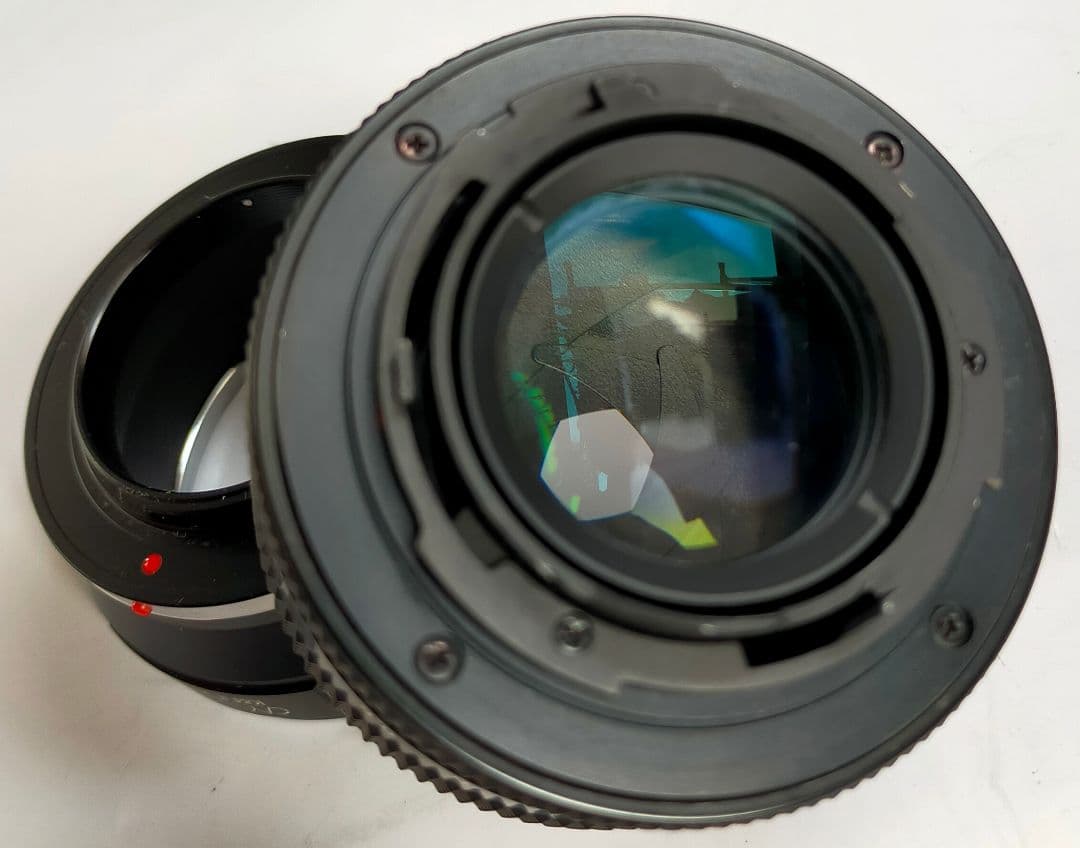 Planar 50/1.7 AEJ、M4/3アダプタ付き