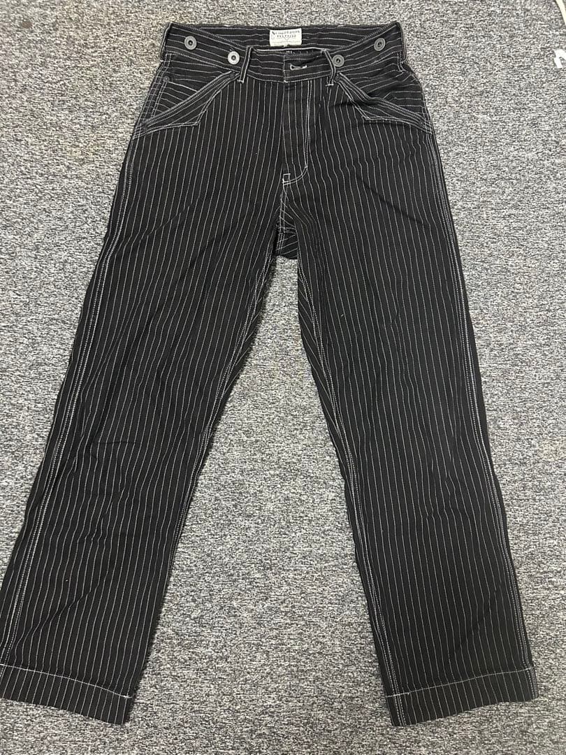 Schott ヒッコリーデニム ブラック サイズ30