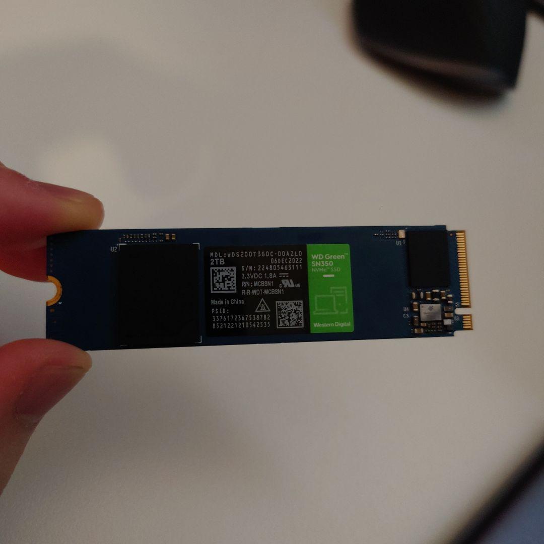 3*ル様 WD Green SN350 2TB【正常100%】