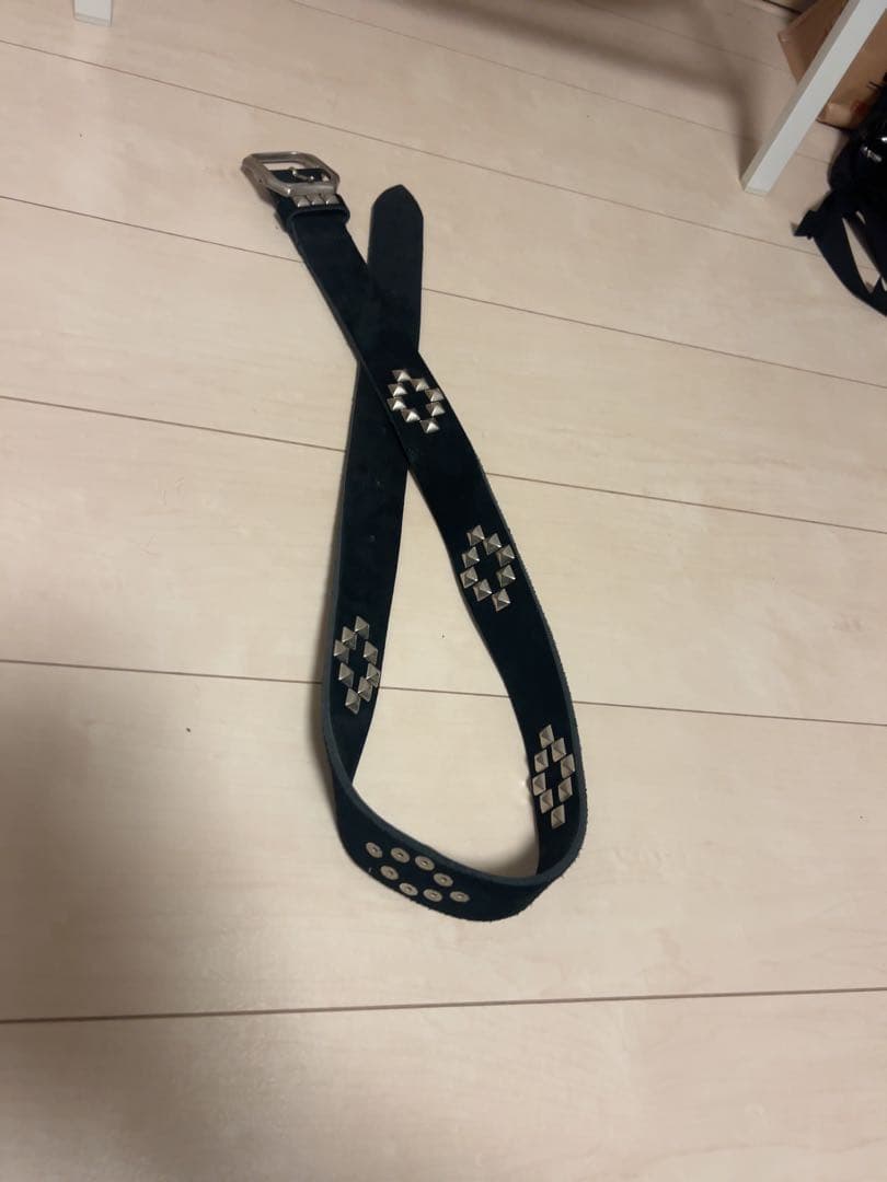 小物 antimid studs belt black
