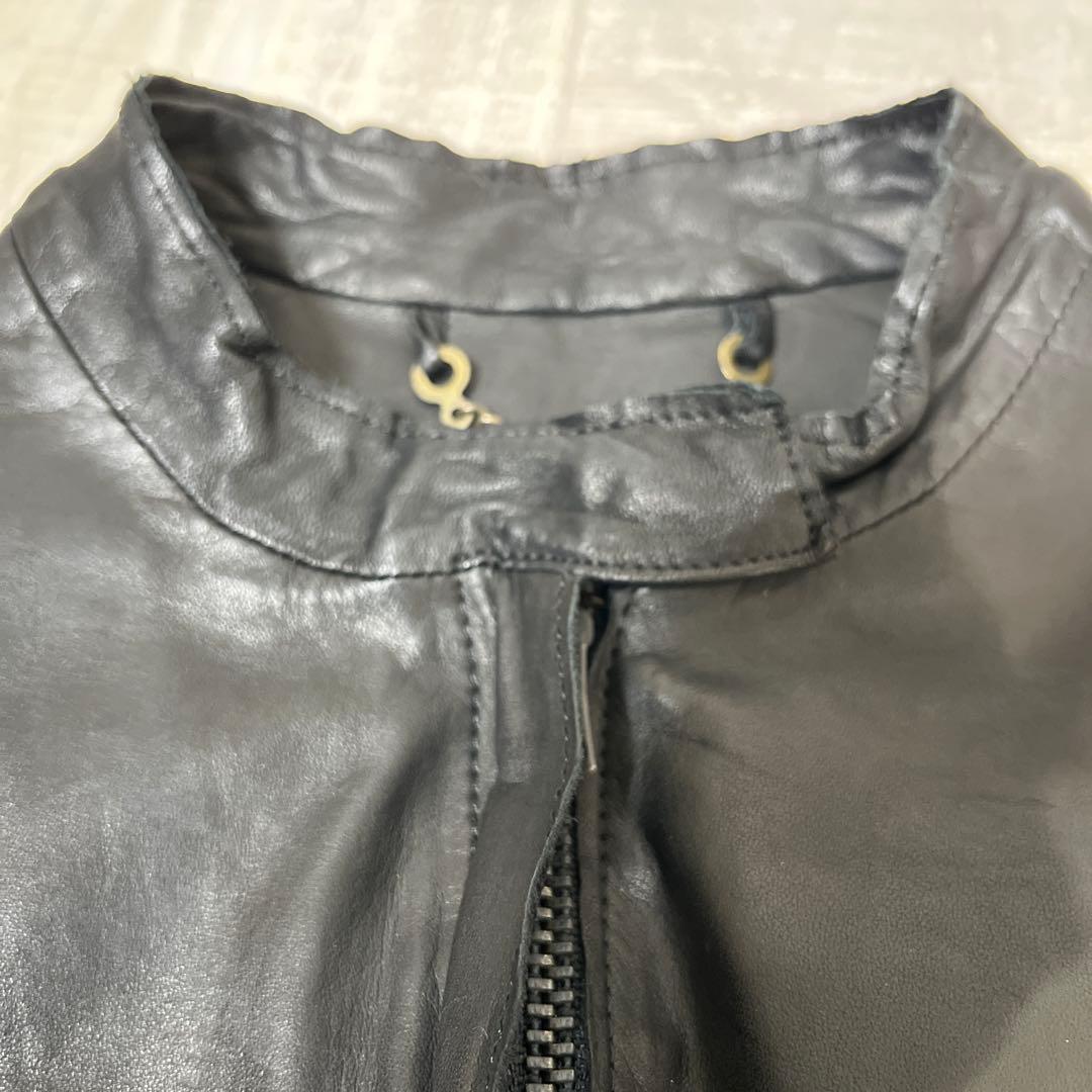 【定価約10万 未使用級】sisii ウォッシャブル レザー シングルライダース