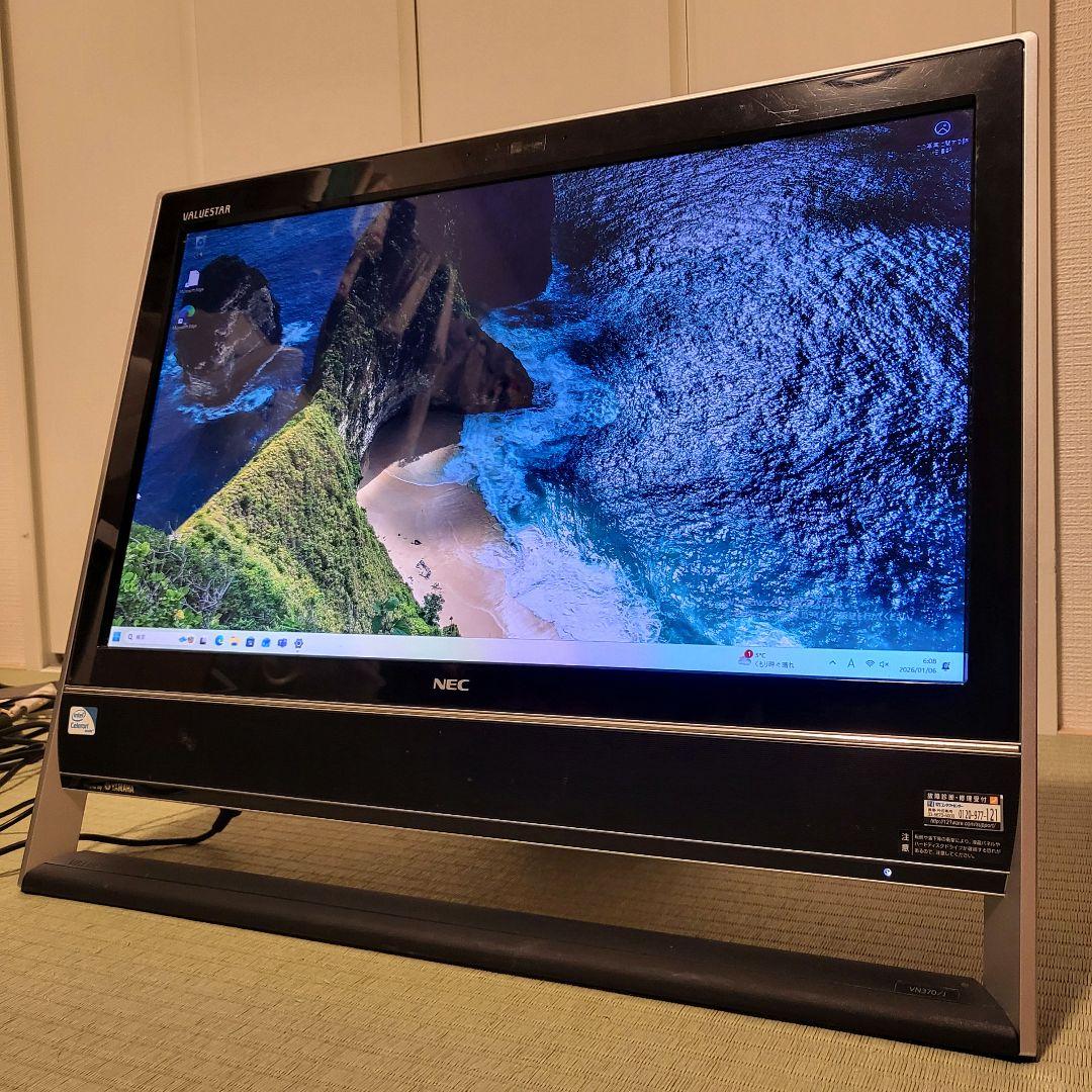 NEC一体型PC Win11Pro Office2024 SSD128GB i5